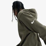 Sabrina Logo Pullover Hoodie - Medium Olive/White