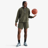 Sabrina Logo Pullover Hoodie - Medium Olive/White