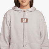Sabrina Logo Pullover Hoodie - Platinum Violet