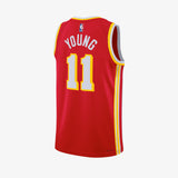 Trae Young Atlanta Hawks Icon Edition Swingman Jersey - Red