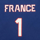 Victor Wembanyama France National Team Name & Number Youth T-Shirt - Blue