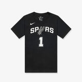 Victor Wembanyama Name & Number NBA Youth T-Shirt - Black