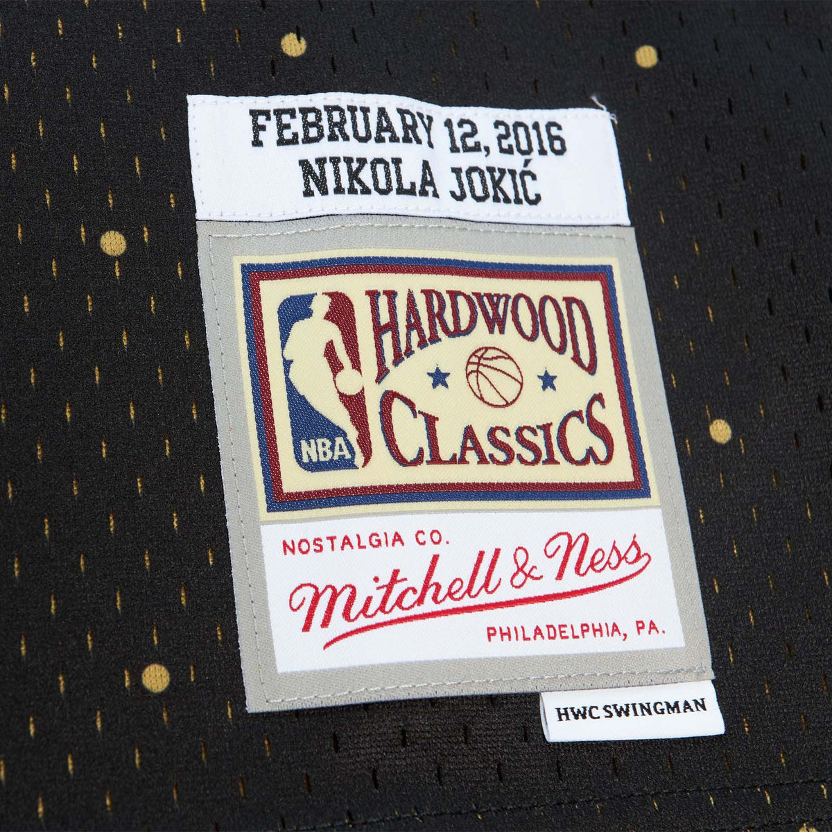 Men's Mitchell & Ness Nikola Jokic Black Team World 2016 Hardwood Classics Rising Stars Swingman Jersey