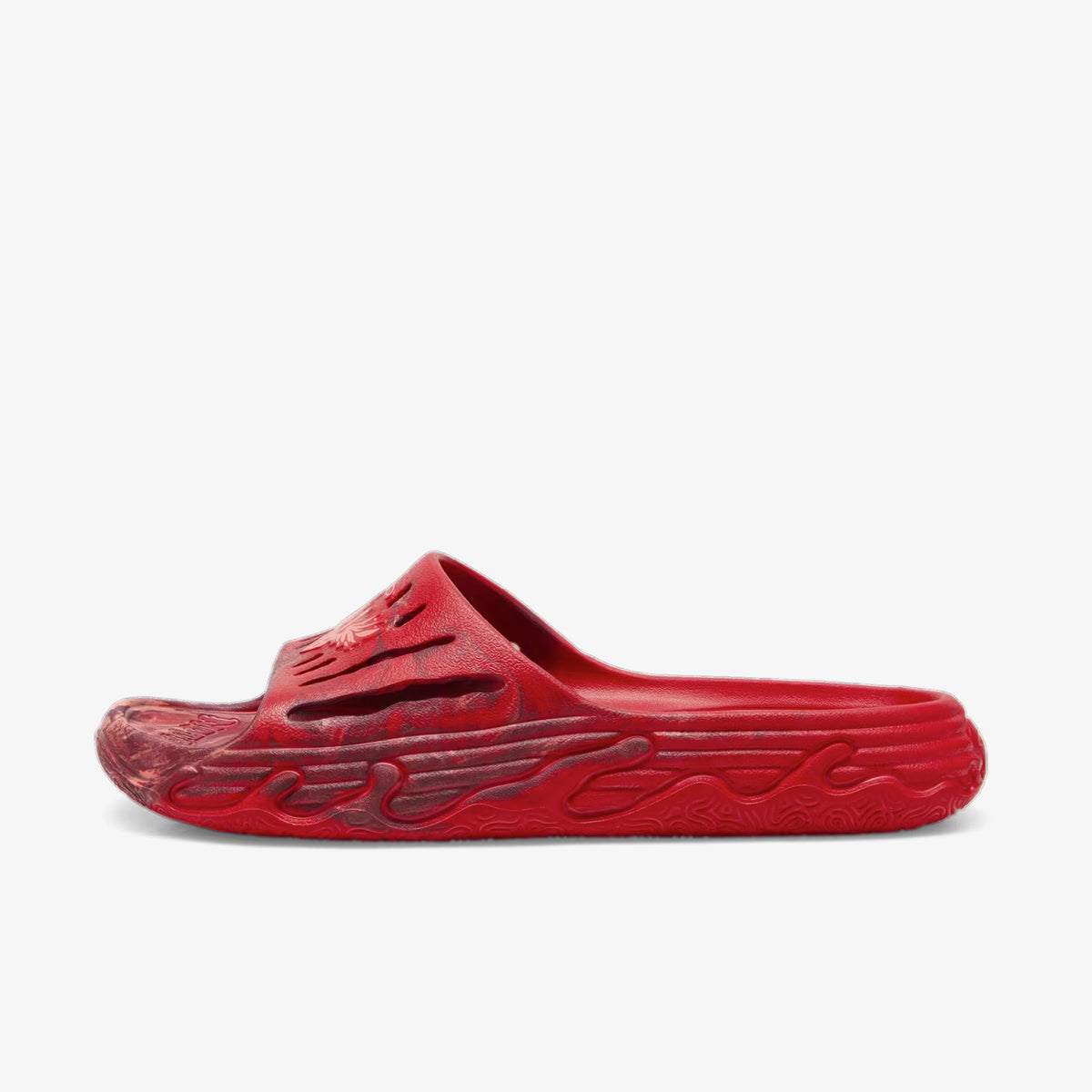 Peach puma slides top