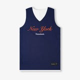 Throwback 'New York or Nowhere' Reversible Jersey - Navy/White