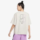 Sabrina Logo Boxy Women's T-Shirt - Light Bone