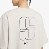 Sabrina Logo Boxy Women's T-Shirt - Light Bone