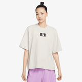 Sabrina Logo Boxy Women's T-Shirt - Light Bone