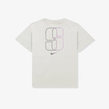 Sabrina Logo Boxy Women's T-Shirt - Light Bone