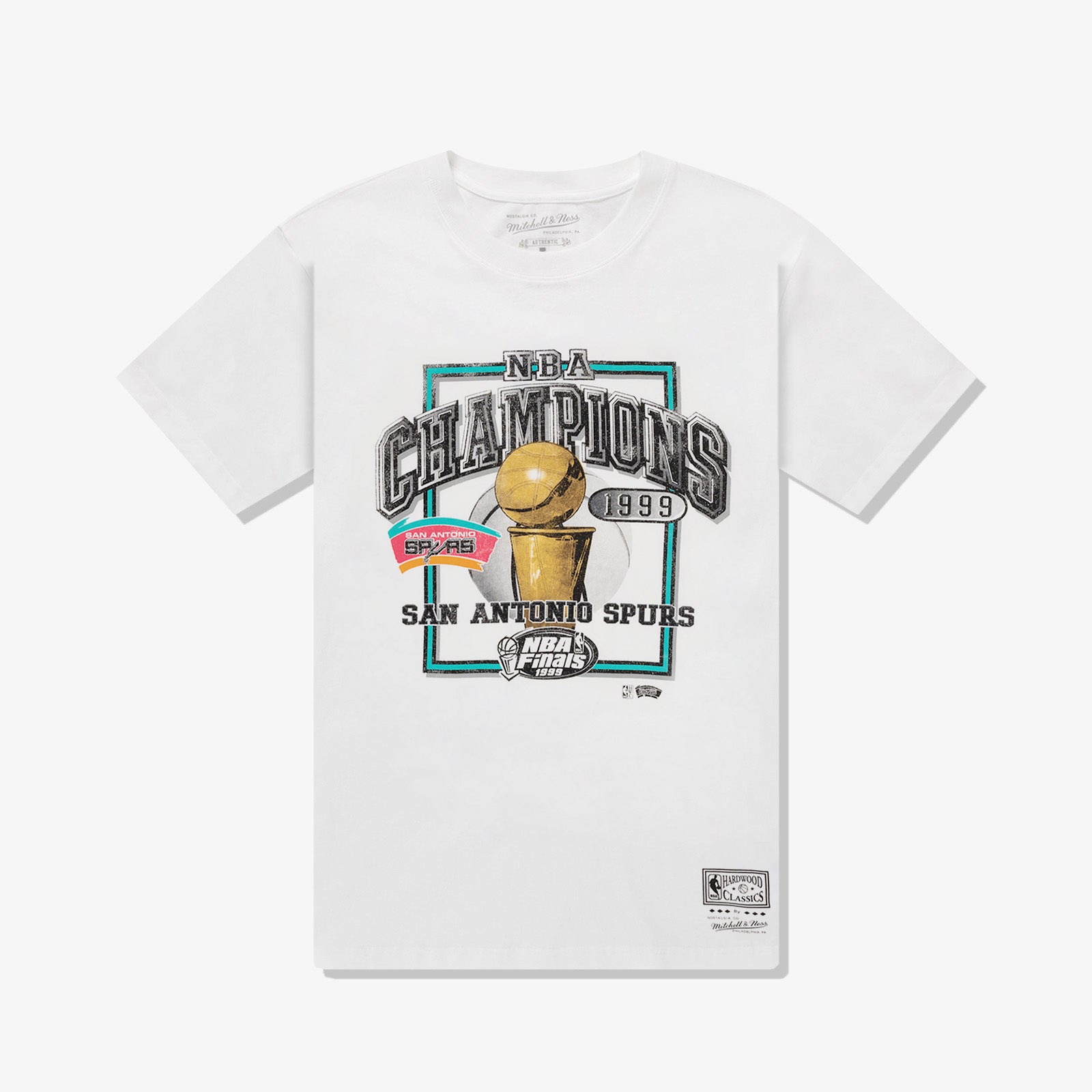 San Antonio Spurs 1999 Champions T Shirt White Throwback