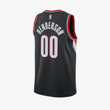 Scoot Henderson Portland Trail Blazers Icon Edition Swingman Jersey - Black