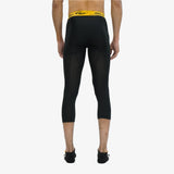 Essential Cropped Compression Leggings - Black