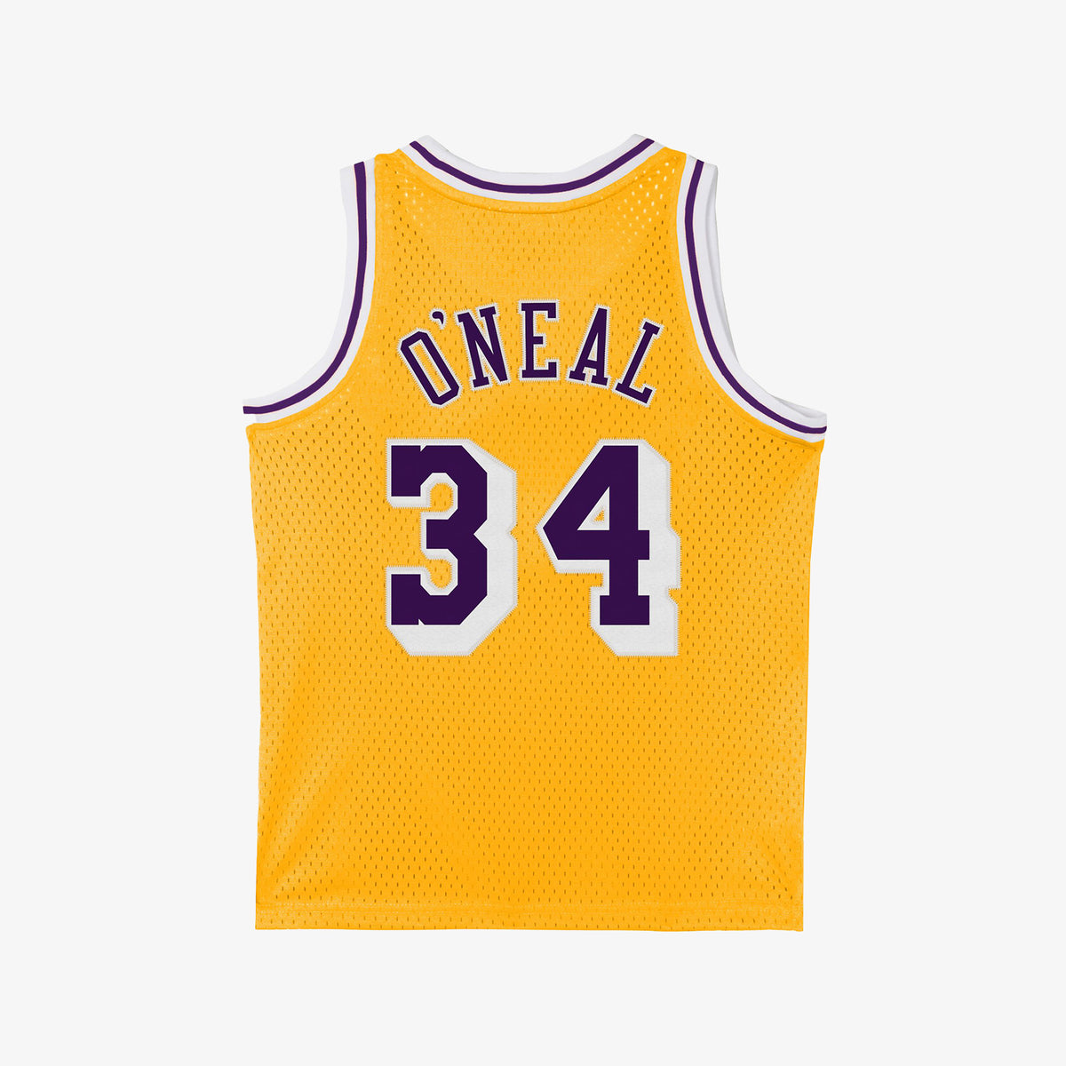 Shaquille O&#39;Neal Los Angeles Lakers 96-97 HWC Youth Swingman Jersey - Yellow