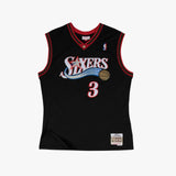 Autographed Allen Iverson Philadelphia 76ers 00-01 HWC Swingman Jersey - Black