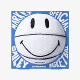 Smiley Balance Plush Basketball Pillow - White