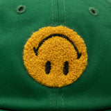 Smiley Upside Down 6 Panel Cap - Green