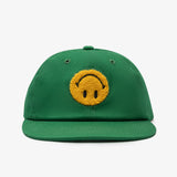 Smiley Upside Down 6 Panel Cap - Green