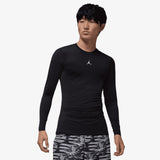 Sport Dri-FIT Long-Sleeve Base Layer Top - Black/White