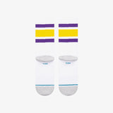 Los Angeles Lakers Tube Crew Socks - White