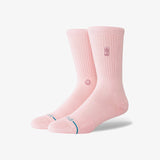 NBA Logoman Wash Crew Socks - Dusty Rose