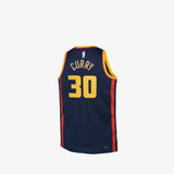 Stephen Curry Golden State Warriors 2024/25 City Edition Kids Swingman Jersey - Navy