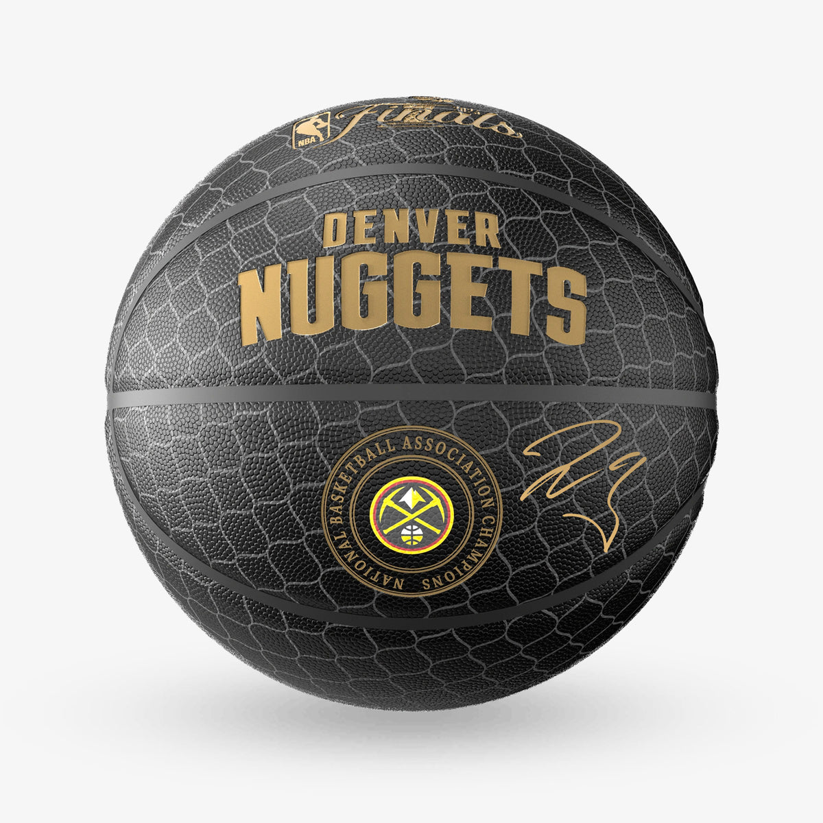 Autographed 2023 NBA Finals Denver Nuggets Championship Basketball