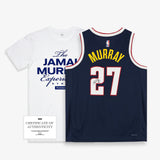 Autographed Jamal Murray Denver Nuggets Icon Edition Trophy Swingman Jersey - Navy