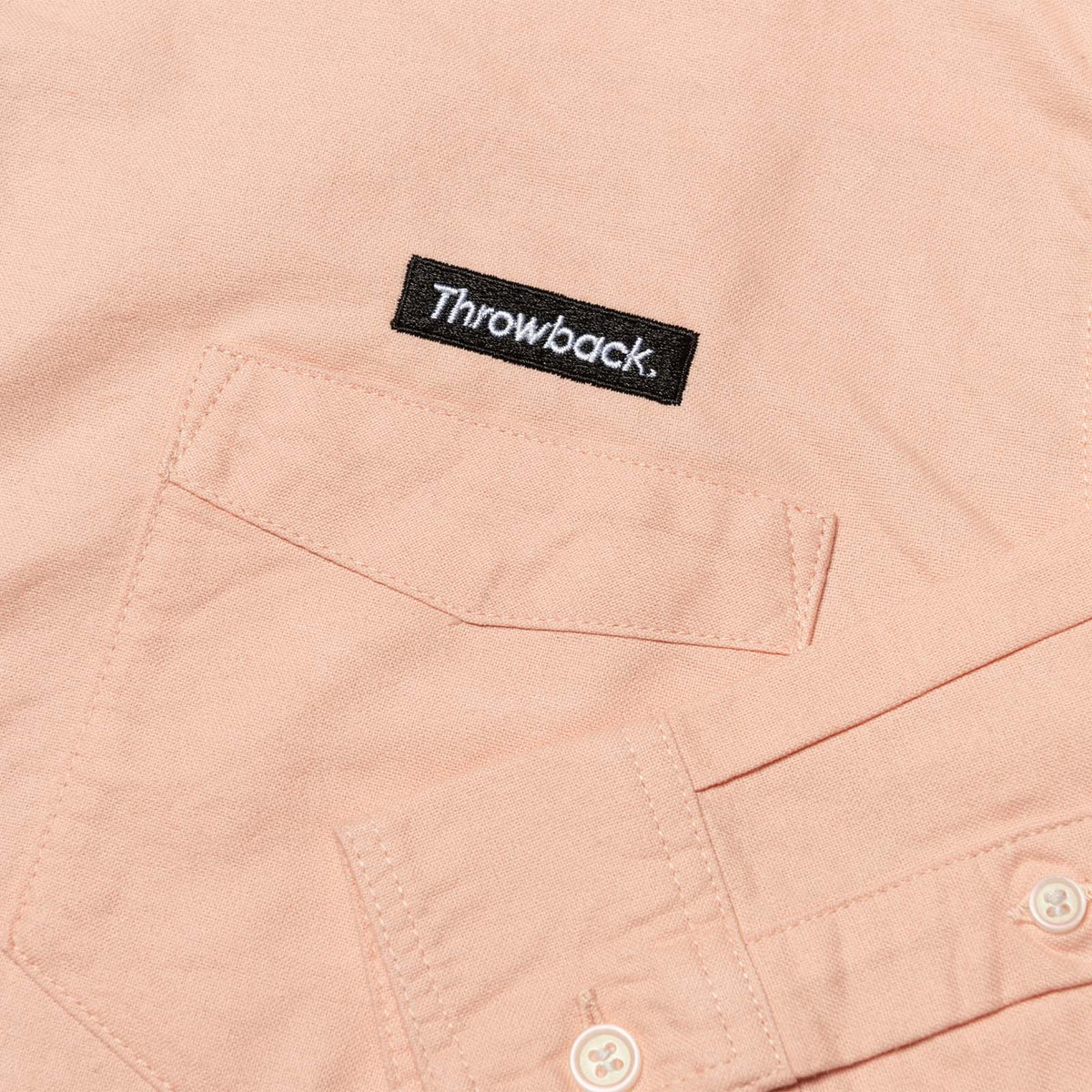 Throwback Icon Oxford Shirt - Pink Foam
