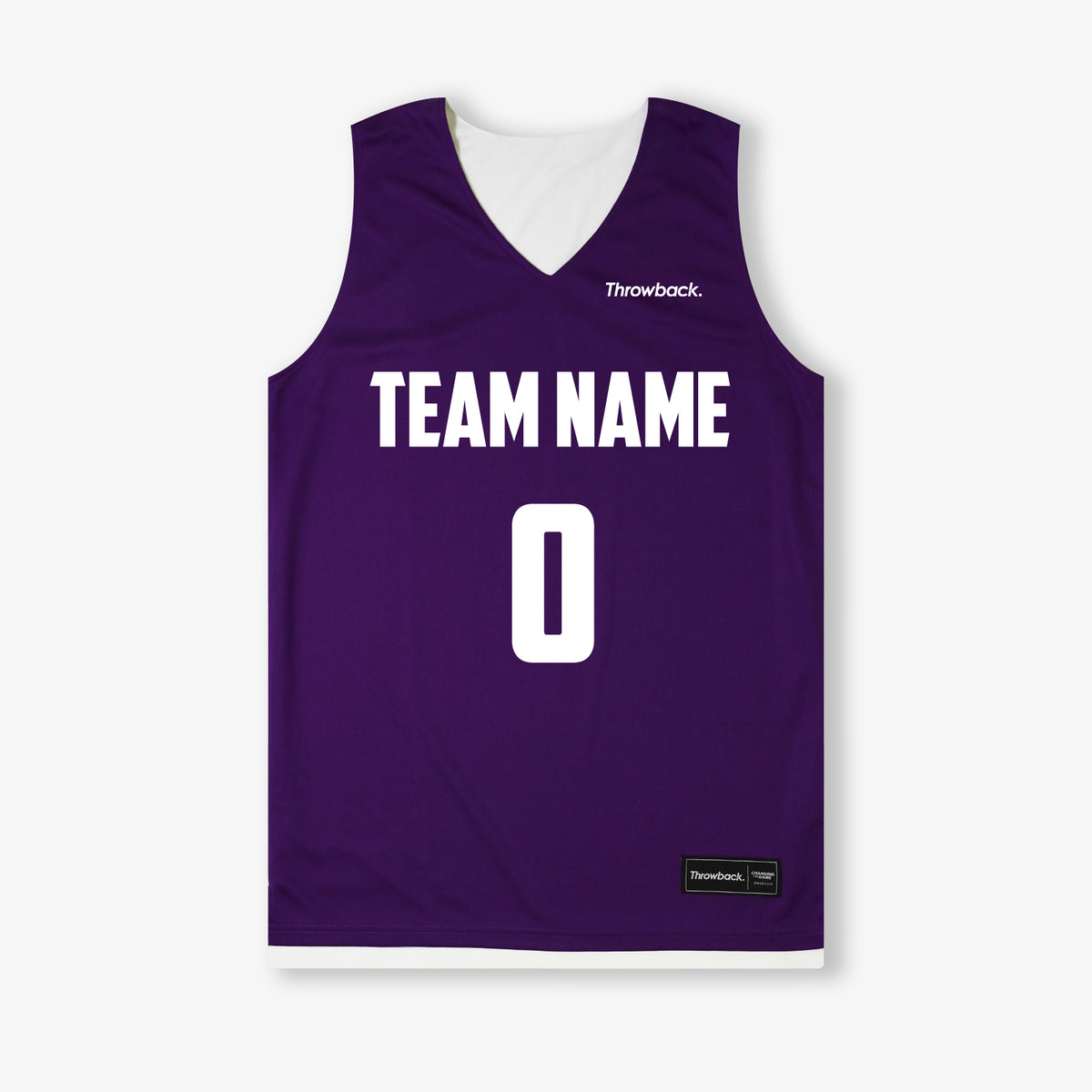 Purple throwback jersey cheap