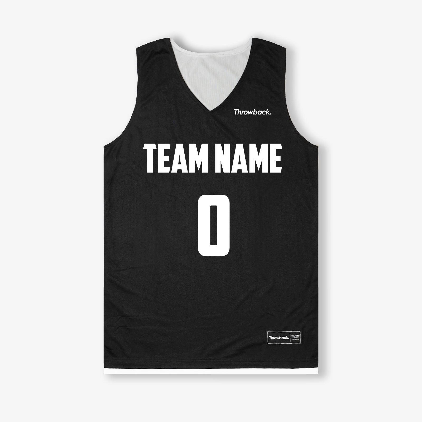 Elite Reversible Game Jersey (1x Unit Only) - Black/White - Throwback