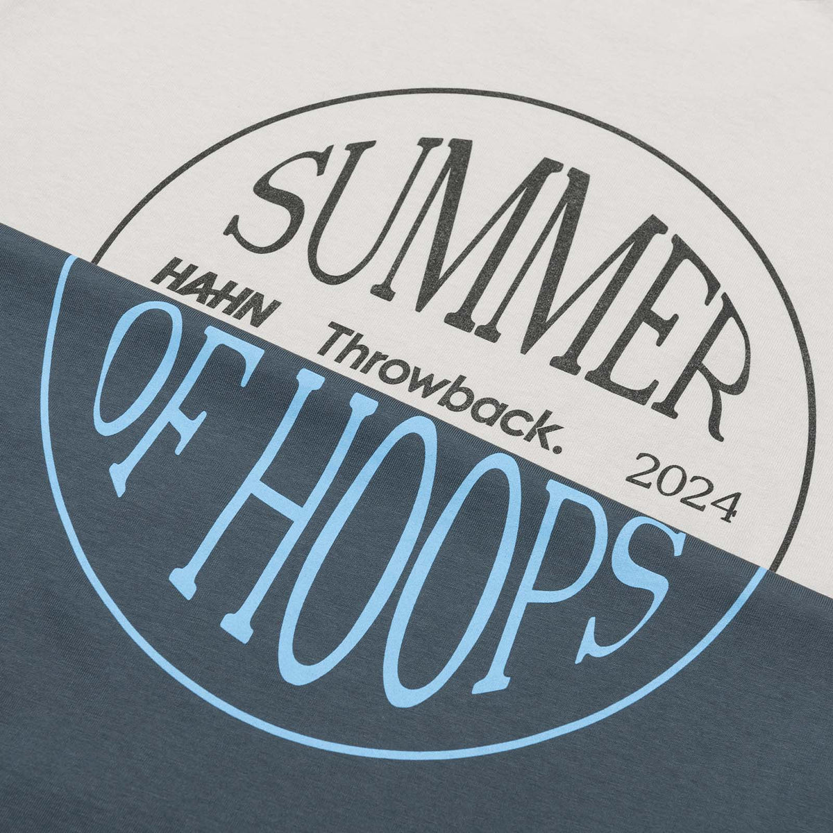 Throwback X Hahn Summer Of Hoops T-Shirt - Faded Bone