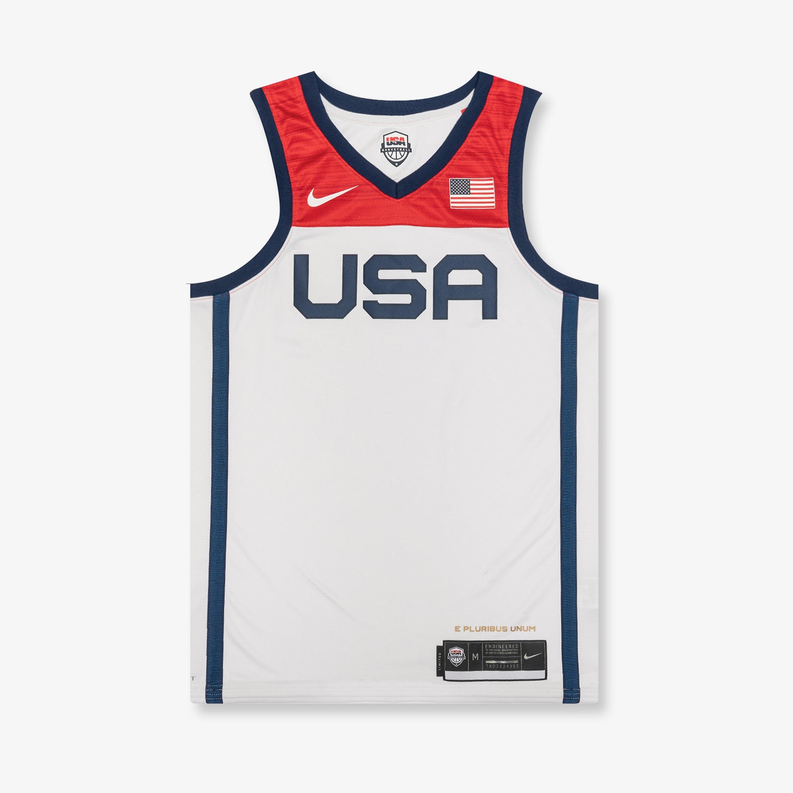 Stephen Curry Nike Team USA Basketball Jersey Size LARGE Red White Blue