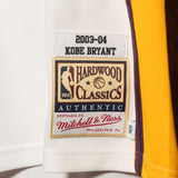 Kobe Bryant Los Angeles Lakers Alternate 03-04 Authentic Hardwood Classic Jersey - White
