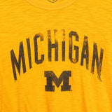 University of Michigan Cotton T-Shirt - Yellow