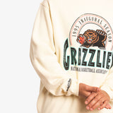 Vancouver Grizzlies 1995 Inaugural Season Crew Sweatshirt - Cream