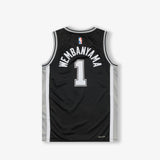 Victor Wembanyama San Antonio Spurs Icon Edition Youth Swingman Jersey - Black
