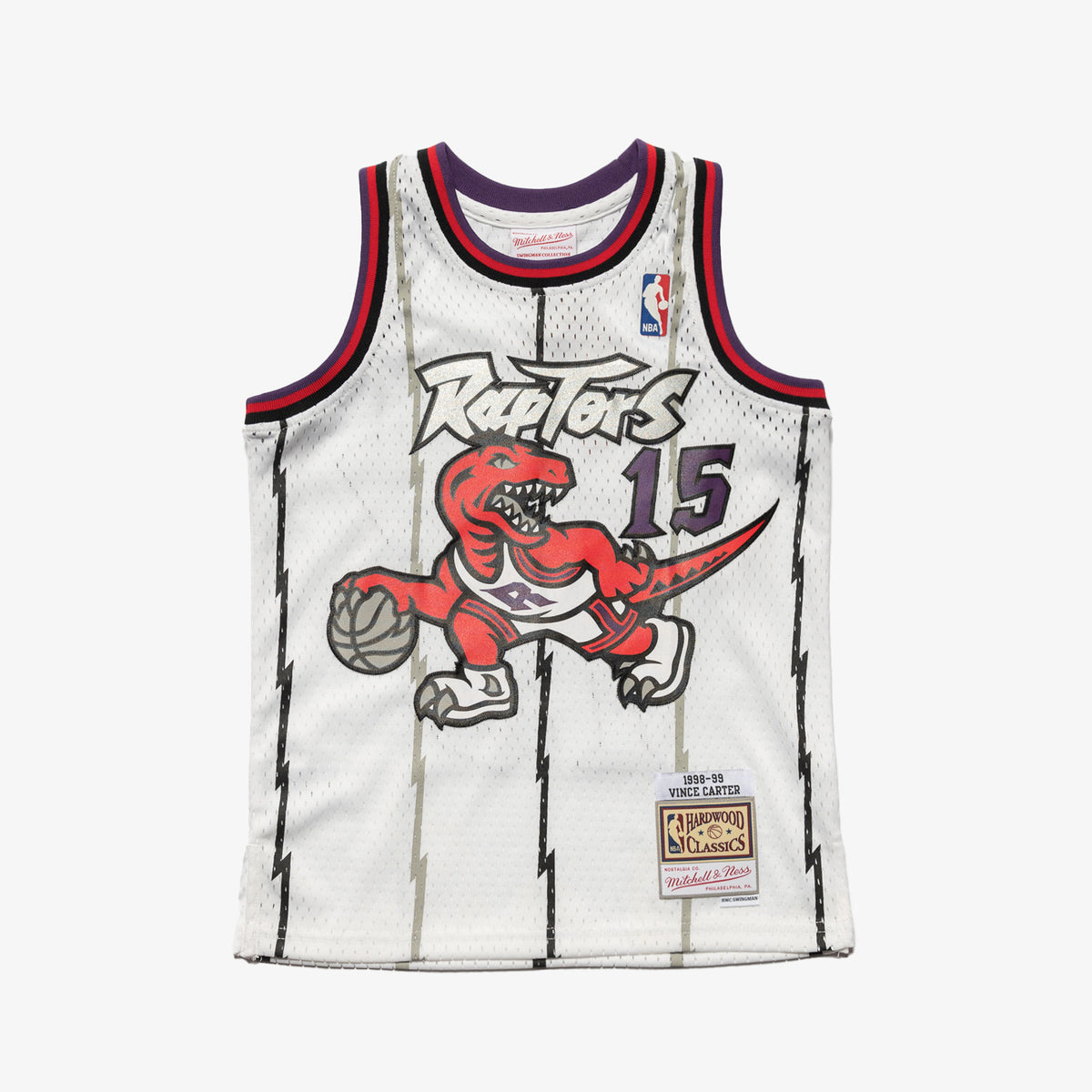 Reebok Toronto Raptors Vince carter jersey youth Sz M vintage nba