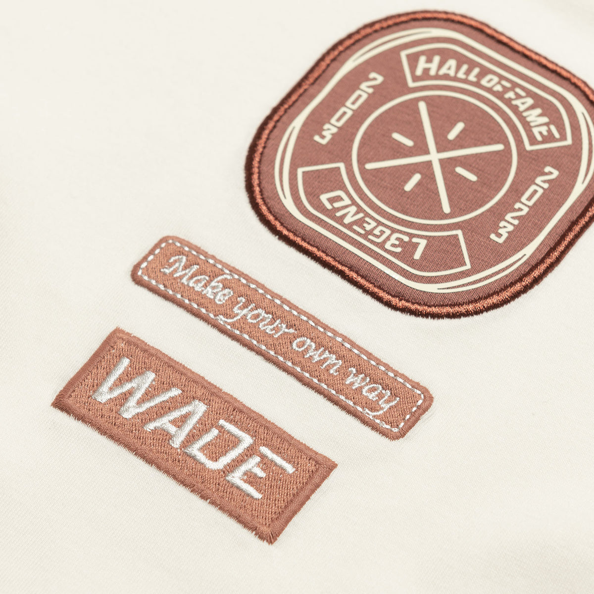 Wade Hall Of Fame DNA T-Shirt - Cream