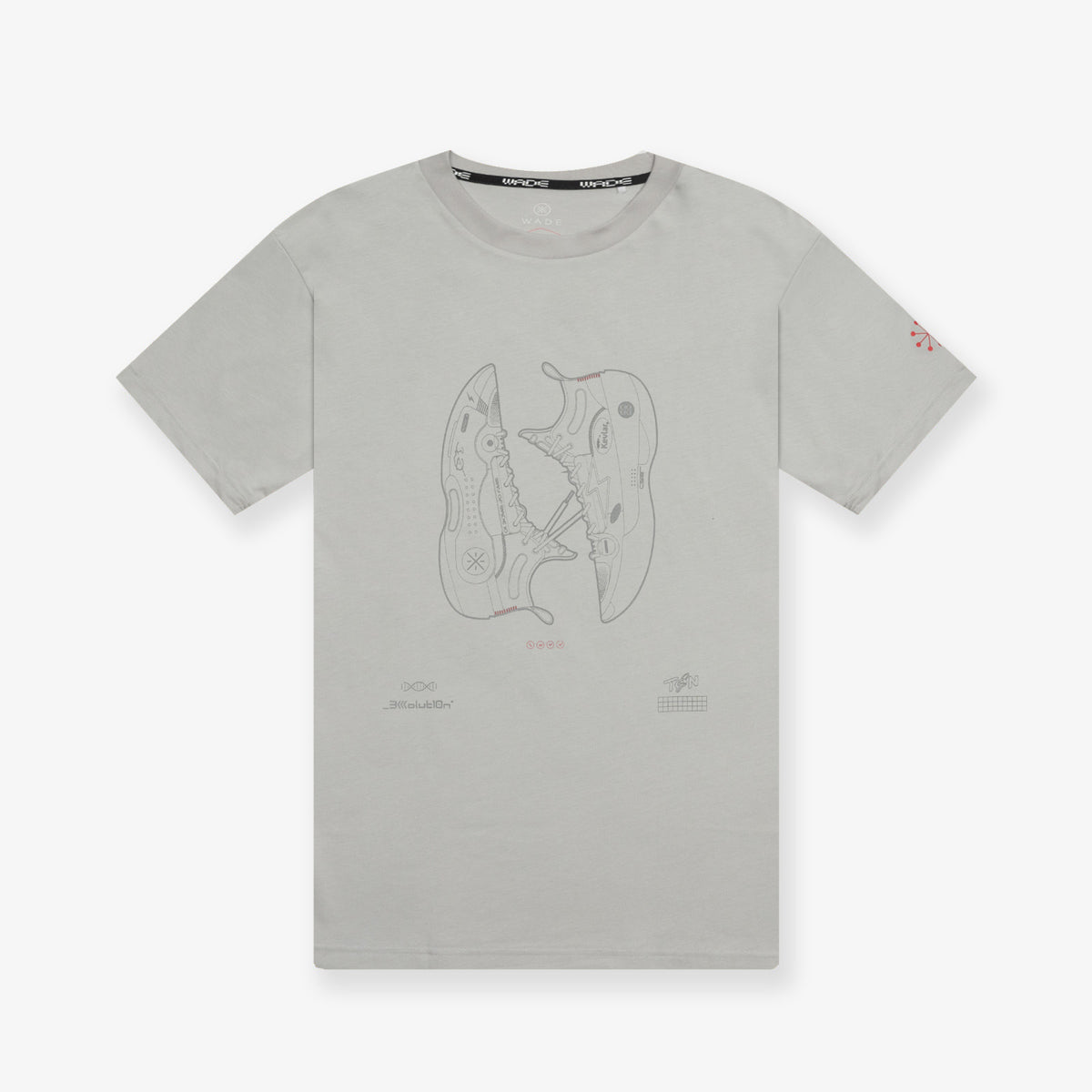 Wade WOW10 Graphic T-Shirt - Grey