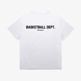 Basketball Department Faded Box Tee - White