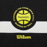 Wilson x Throwback Court Sports Oversized T-Shirt  - Washed Black