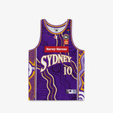Xavier Cooks Sydney Kings NBL 24/25 Indigenous Authentic Youth Jersey - Purple