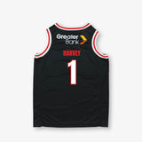 Youth Tyler Harvey Illawarra Hawks 2025 NBL Primary Jersey - Black