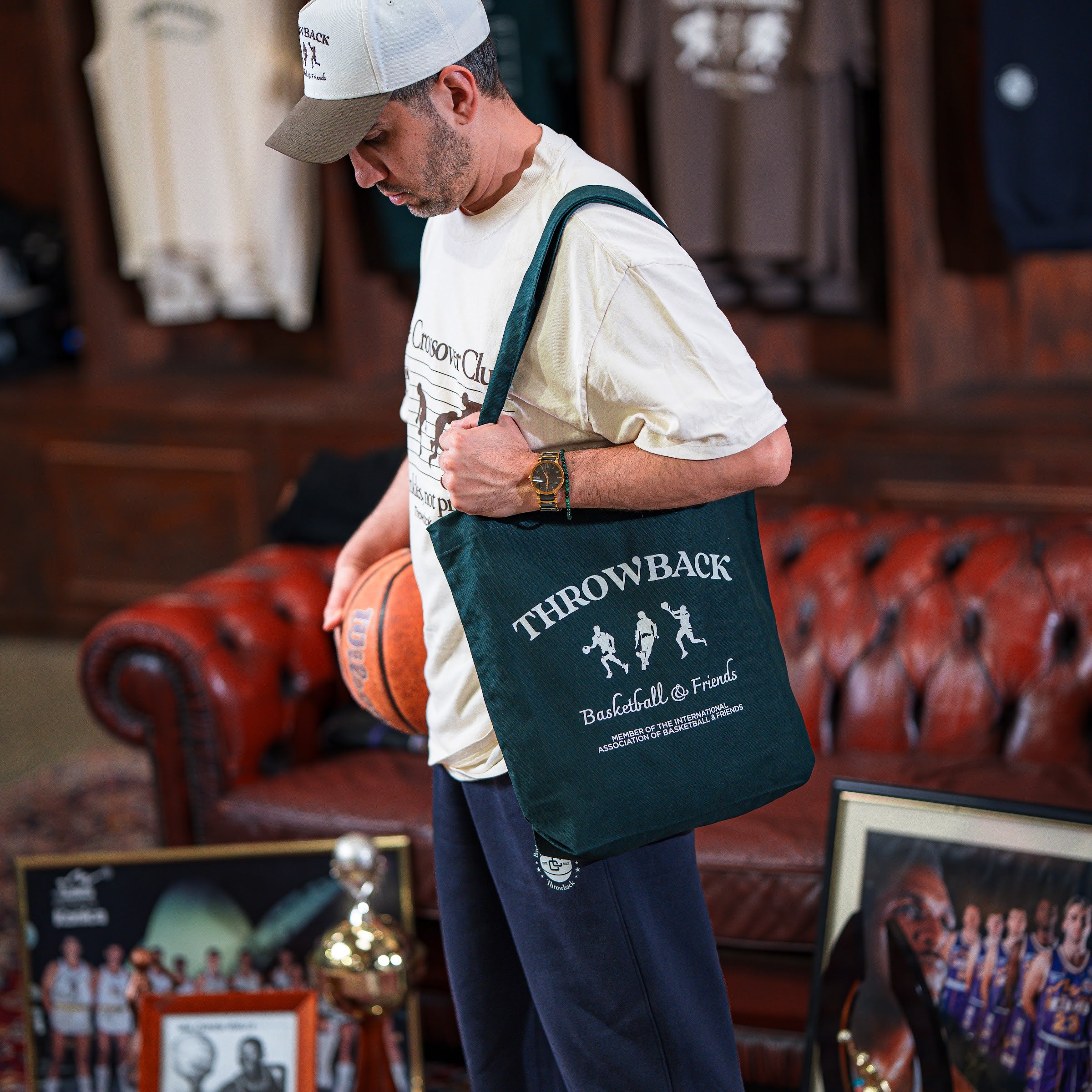 Basketball & Friends Association Tote Bag - Pine