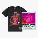 Horace Grant Chicago Bulls Player Photo T-Shirt - Black + FREE Autographed Poster