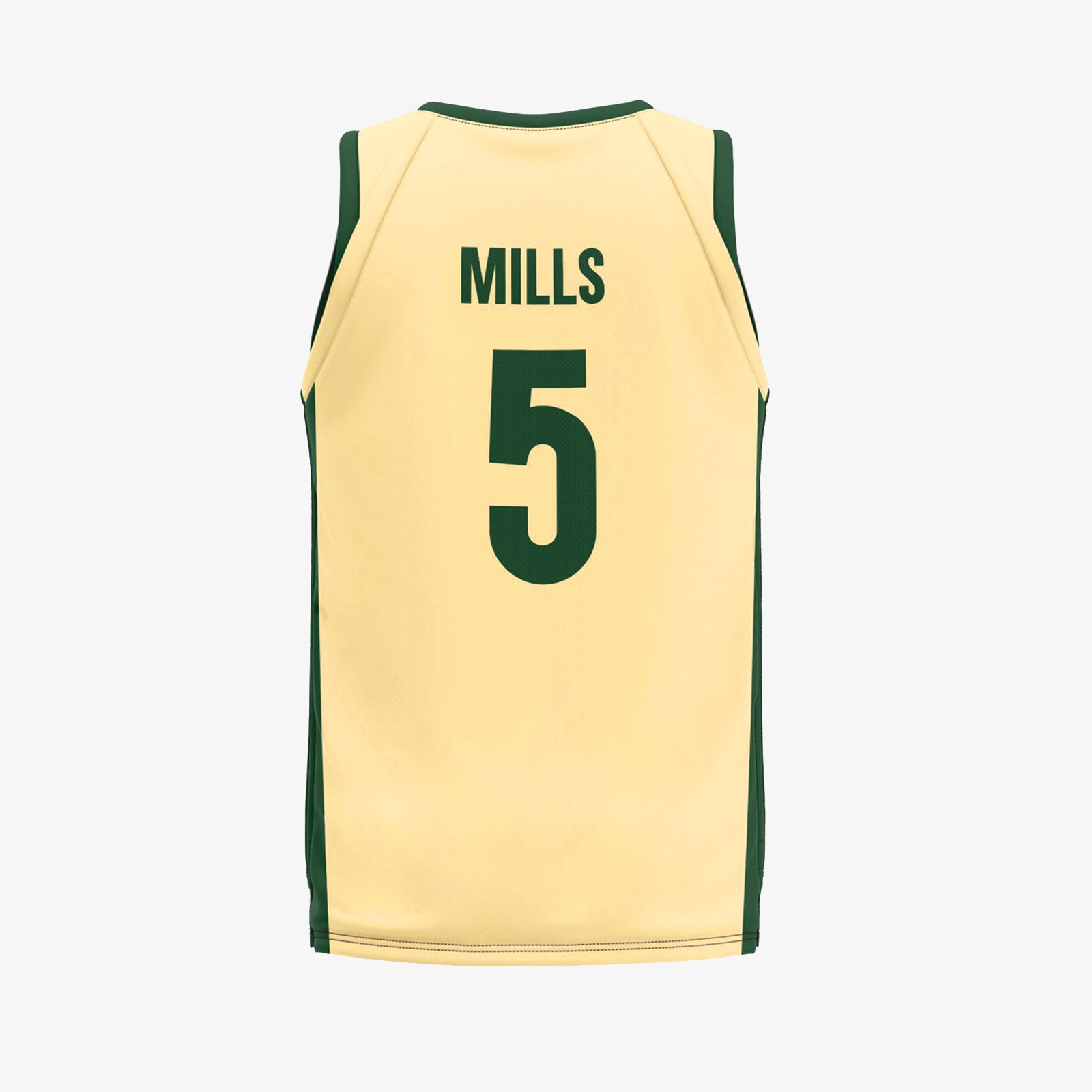 Custom Patty Mills #5 Team Australia Basketball Jersey Green