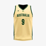 Xavier Cooks Australian Boomers 2023 FIBA Basketball World Cup Jersey - Gold