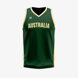 Australian Boomers 2023 FIBA Basketball World Cup Reversible Training Jersey - Green