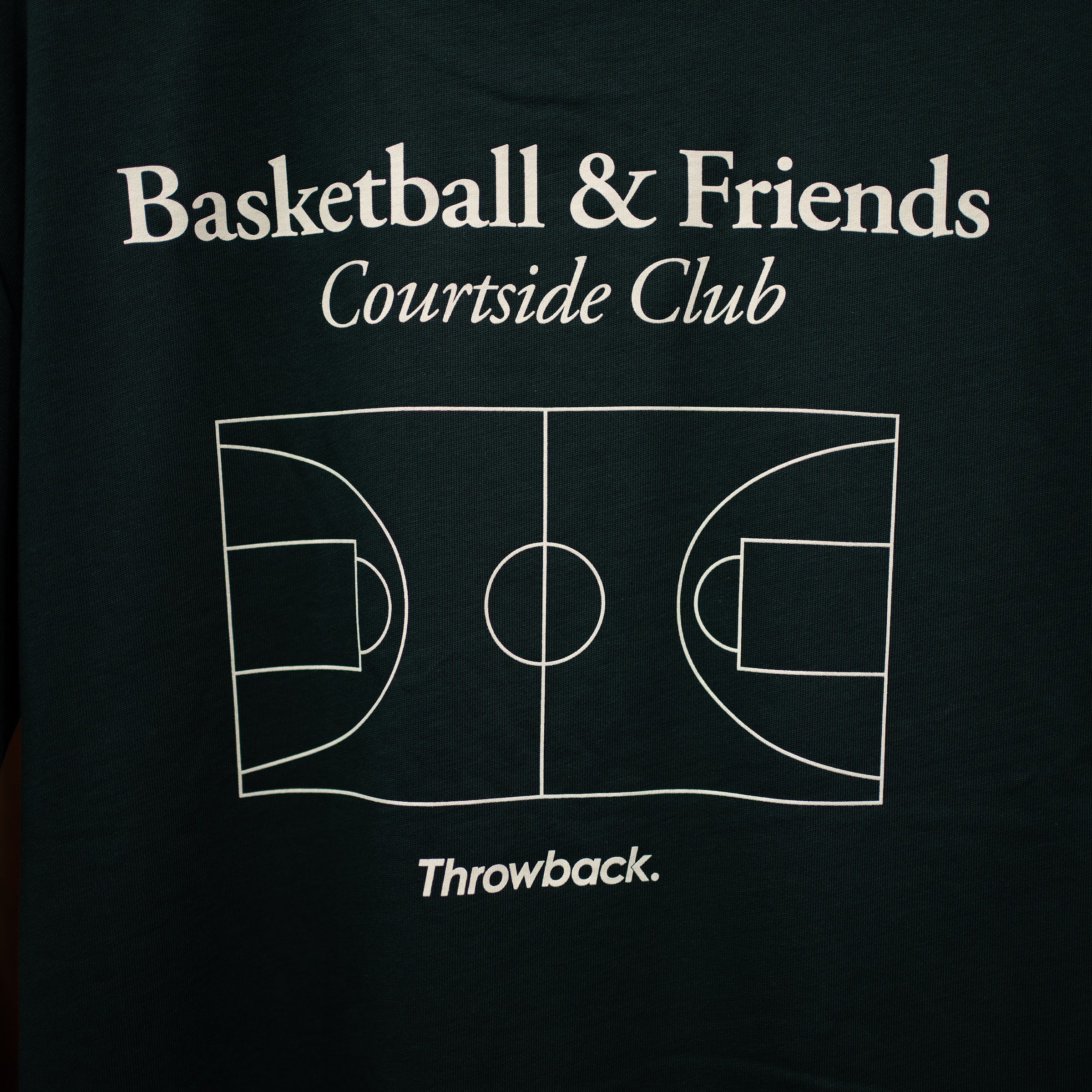 Basketball & Friends Courtside Club Heavy Tee - Pine