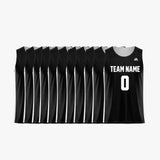 iAthletic Basketball Reversible Training Jersey - Black/White (Team Pack)